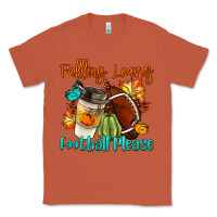 Copper Falling Leaves Football Please Classic Tee - LillyAllenDesigns