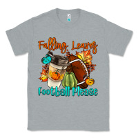 Heather Grey Falling Leaves Football Please Classic Tee - LillyAllenDesigns