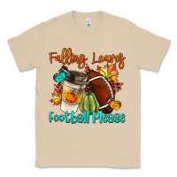 Mushroom Falling Leaves Football Please Classic Tee - LillyAllenDesigns