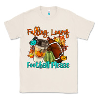 Natural Falling Leaves Football Please Classic Tee - LillyAllenDesigns