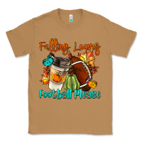 Toasted Coconut Falling Leaves Football Please Classic Tee - LillyAllenDesigns