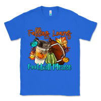 True Royal Falling Leaves Football Please Classic Tee - LillyAllenDesigns