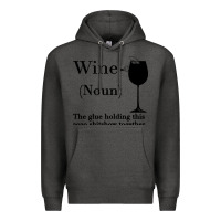 Charcoal Heather Wine The glue holding this 2020 shitshow together Premium Hoodie - Bettercallsaul