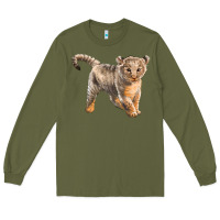 Army Green baby lion Long Sleeve Tee - LillyAllenDesigns