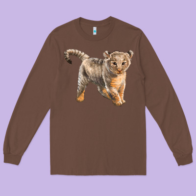 Baby Lion Long Sleeve Tee Designed By Lillyallendesigns