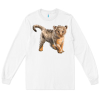 White baby lion Long Sleeve Tee - LillyAllenDesigns