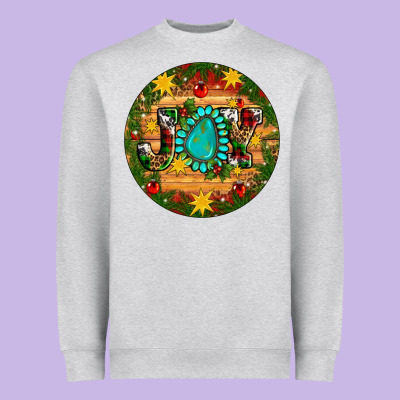 Christmas Gemstone Joy Ornament Heavyweight Sweatshirt Designed By Artiststas