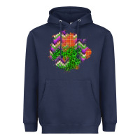 Navy halloween patch Heavyweight Hoodie - BundleAndBundleShop