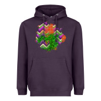 Plum halloween patch Heavyweight Hoodie - BundleAndBundleShop