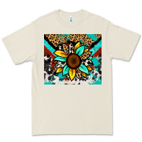 Bone turquoise gemstone sunflower Premium Tee - Zillion Design Studio