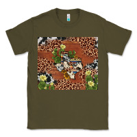 Army Green texas cactus Classic Tee - AdoDesignShop