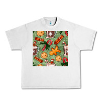 Lunar Rock christmas hot chocolate and cookies seamless pattern Urban Heavy Tee - BundleAndBundleShop