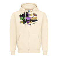 Sandshell ı have boundary ıssues Zipper Hoodie - MaliasSmallBusiness
