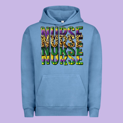 Nurse Mardi Gras Urban Hoodie Designed By Cowgirlartshop