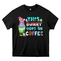 Black this bunny hops on coffee Heavy Core Tee - Zillion Design Studio
