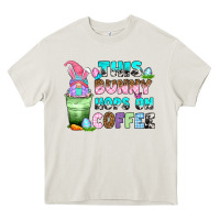 Cream this bunny hops on coffee Heavy Core Tee - Zillion Design Studio