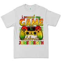 Dove Grey i paused my game celebrate juneteenth Premium Tee - texasbilliewilder