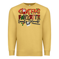 Antique Gold santa's favorite family advocate Premium Sweatshirt - LillyAllenDesigns
