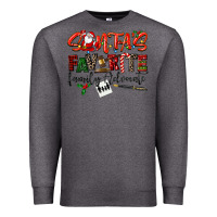 Charcoal Heather santa's favorite family advocate Premium Sweatshirt - LillyAllenDesigns