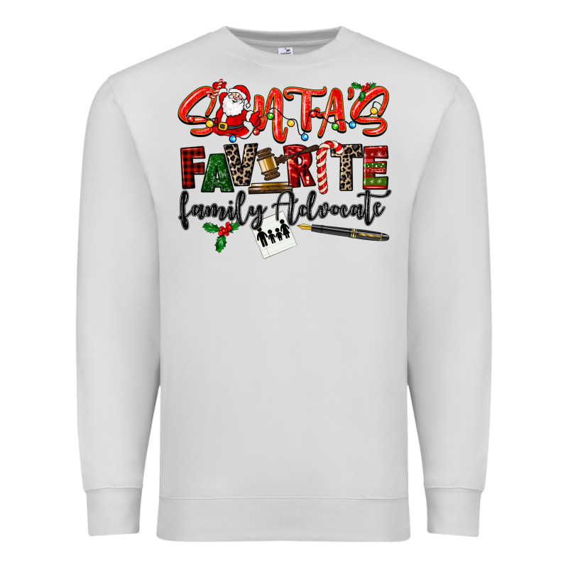 Santa's Favorite Family Advocate Premium Sweatshirt by LillyAllenDesigns | Teevron