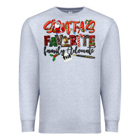 Heather Grey santa's favorite family advocate Premium Sweatshirt - LillyAllenDesigns