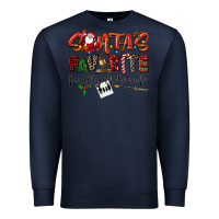 Navy santa's favorite family advocate Premium Sweatshirt - LillyAllenDesigns