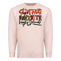 Pale Pink santa's favorite family advocate Premium Sweatshirt - LillyAllenDesigns