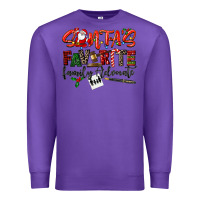 Purple santa's favorite family advocate Premium Sweatshirt - LillyAllenDesigns
