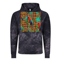 Cloud Black macaw parrot seamless pattern Vintage Hoodie - HRA Design Shop