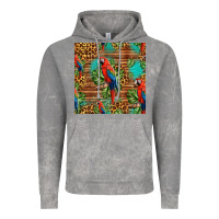 Cloud Rock macaw parrot seamless pattern Vintage Hoodie - HRA Design Shop