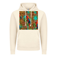 Vintage Artic macaw parrot seamless pattern Vintage Hoodie - HRA Design Shop
