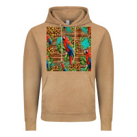 Vintage Camel macaw parrot seamless pattern Vintage Hoodie - HRA Design Shop