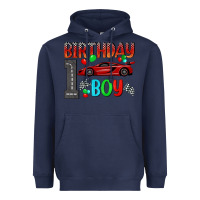 Navy birthday boy 1 Heavyweight Hoodie - BundleAndBundleShop