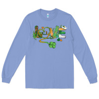 Colony Blue st. patricks day nurse love medical love Long Sleeve Tee - BarkalooDesign