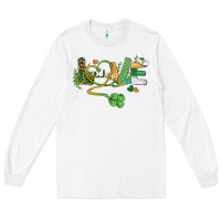White st. patricks day nurse love medical love Long Sleeve Tee - BarkalooDesign