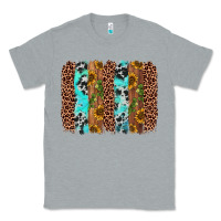 Heather Grey sunflower cactus leopard brushstroke Classic Tee - AdoDesignShop