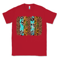 Red sunflower cactus leopard brushstroke Classic Tee - AdoDesignShop