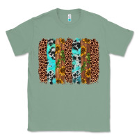 Sage sunflower cactus leopard brushstroke Classic Tee - AdoDesignShop