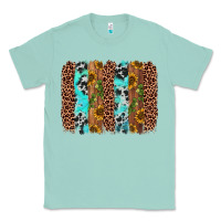 Seafoam sunflower cactus leopard brushstroke Classic Tee - AdoDesignShop