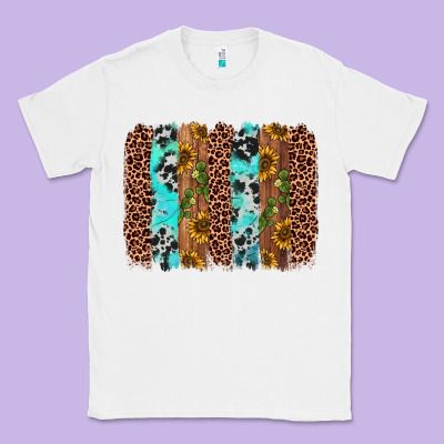 Sunflower Cactus Leopard Brushstroke Classic Tee Designed By Adodesignshop