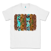 White sunflower cactus leopard brushstroke Classic Tee - AdoDesignShop