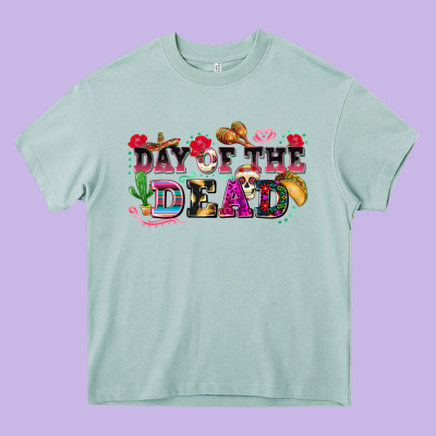 Day Of The Dead Heavy Core Tee Designed By Texasbilliewilder