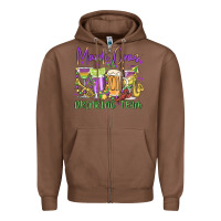 Chestnut mardi gras drinking team Zipper Hoodie - MaliasSmallBusiness