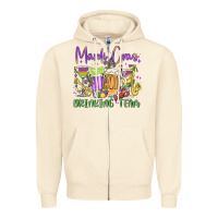 Sandshell mardi gras drinking team Zipper Hoodie - MaliasSmallBusiness