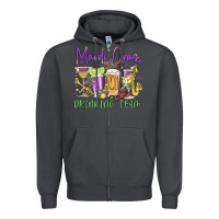 Smoke mardi gras drinking team Zipper Hoodie - MaliasSmallBusiness
