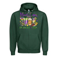 Sports Green mardi gras drinking team Zipper Hoodie - MaliasSmallBusiness