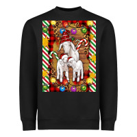 Black Christmas goat family Heavyweight Sweatshirt - Artiststas