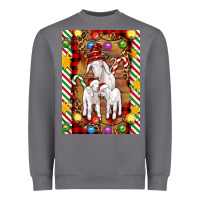 Storm Christmas goat family Heavyweight Sweatshirt - Artiststas