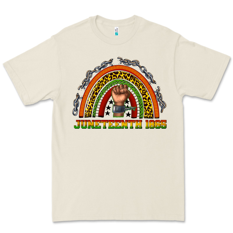 Juneteenth 1865 Rainbow Premium Tee by texasbilliewilder | Teevron