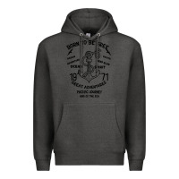 Charcoal Heather Born To Be Free Sea Premium Hoodie - Bettercallsaul